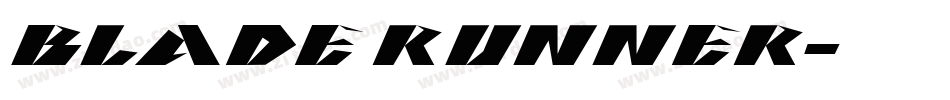 BLADE RUNNER字体转换